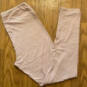 LuLaRoe Leggings SOLID Blush Lavender sz TC